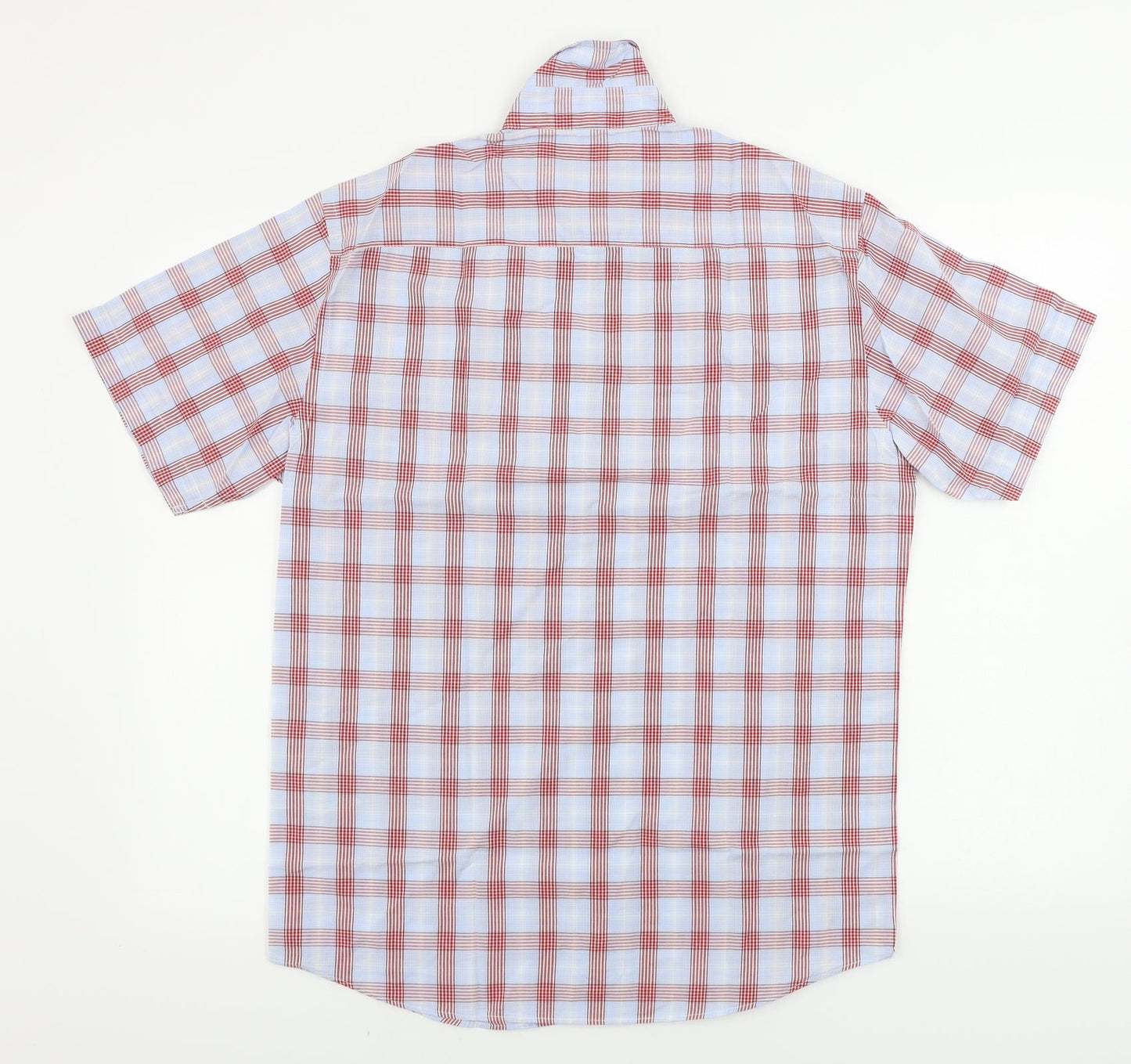 Mens UK Size S MCNEAL Blue  Button-Up Short Sleeve Casual Shirt
