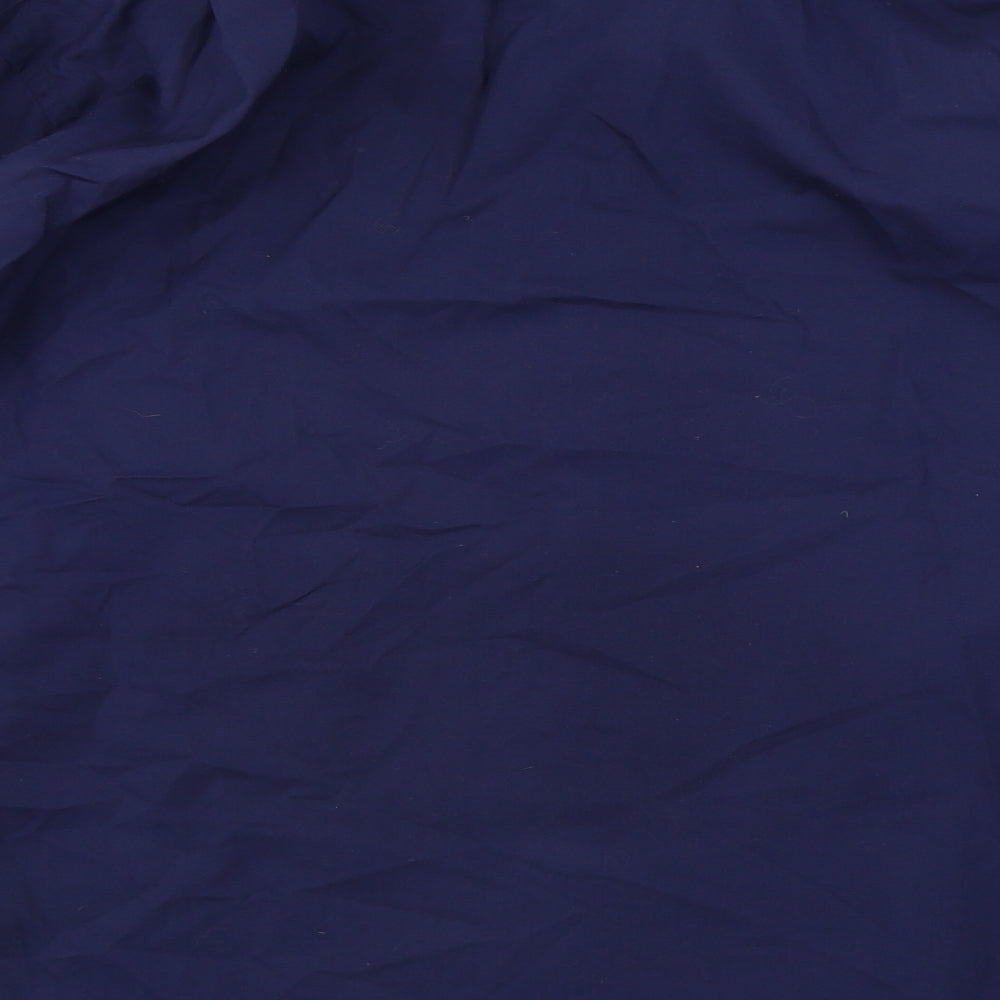 wash&wear Mens Blue    Button-Up Size 15