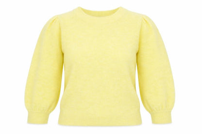 Womens UK Size S Papaya Yellow Pullover Jumper
