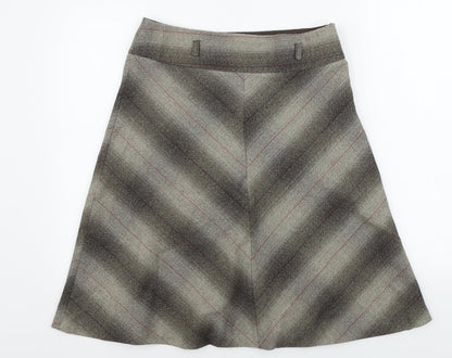Dorothy Perkins  Womens Brown   A-Line Skirt Size 12