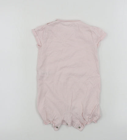 NEXT  Girls Pink Striped  Babygrow One-Piece Size 12-18 Months