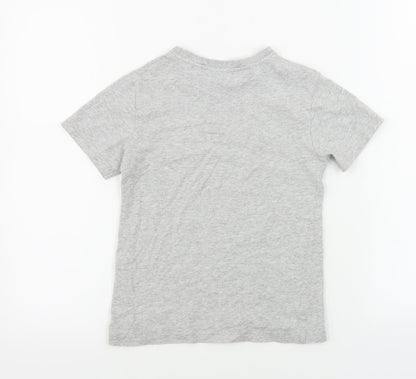NEXT Boys Grey   Basic T-Shirt Size 6 Years  - sequin detail