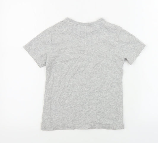 NEXT Boys Grey   Basic T-Shirt Size 6 Years  - sequin detail