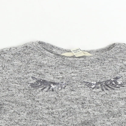 River Island  Girls Grey   Basic T-Shirt Size 3-6 Months