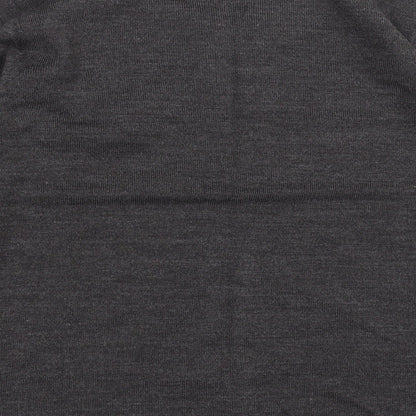 Autonomy Womens Grey Geometric Knit Pullover Jumper Size S