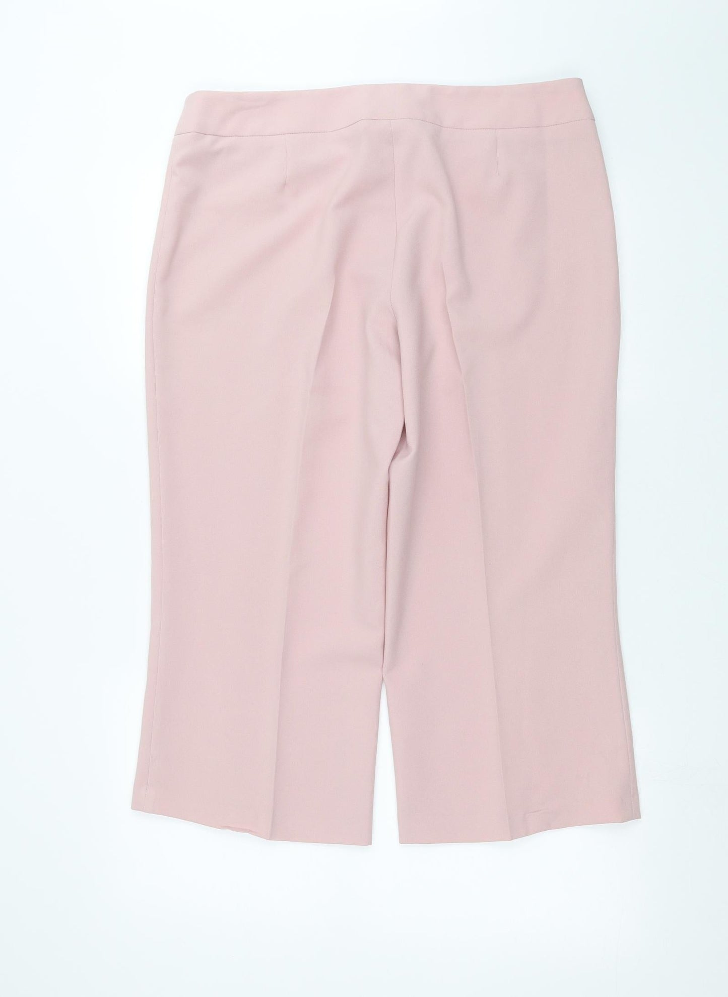 Womens UK Size 16 Evie Regular Fit Cropped Pink Trousers