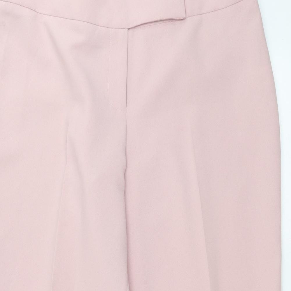 Womens UK Size 16 Evie Regular Fit Cropped Pink Trousers