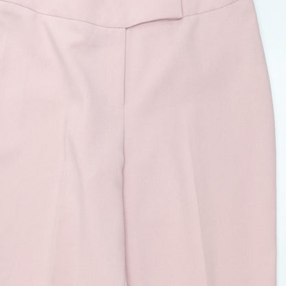 Womens UK Size 16 Evie Regular Fit Cropped Pink Trousers