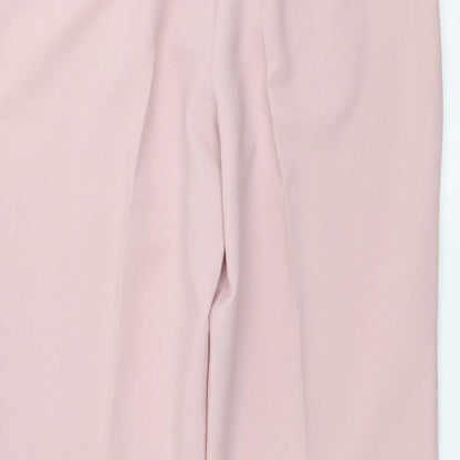 Womens UK Size 16 Evie Regular Fit Cropped Pink Trousers