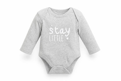 Matalan Baby Grey   Babygrow One-Piece Size 0-3 Months  - stay little