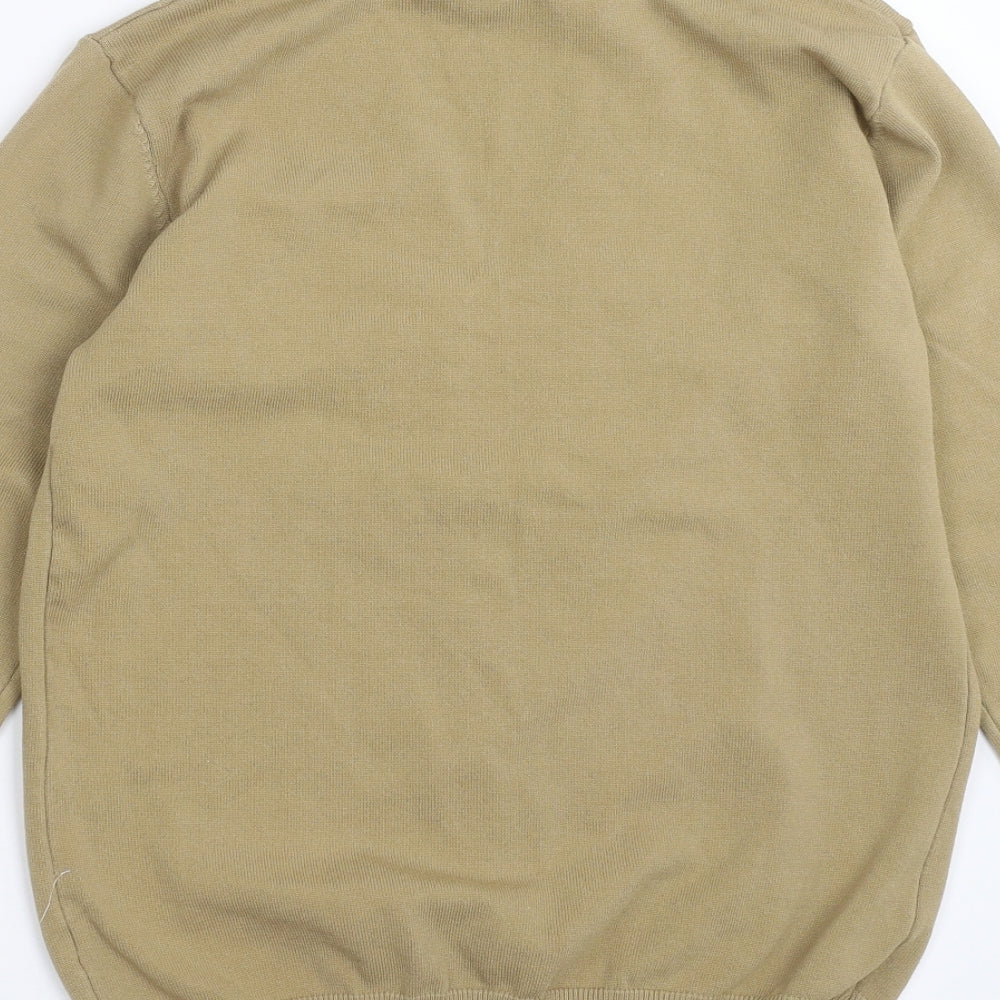 Womens UK Size S QED London Beige Cardigan Jumper