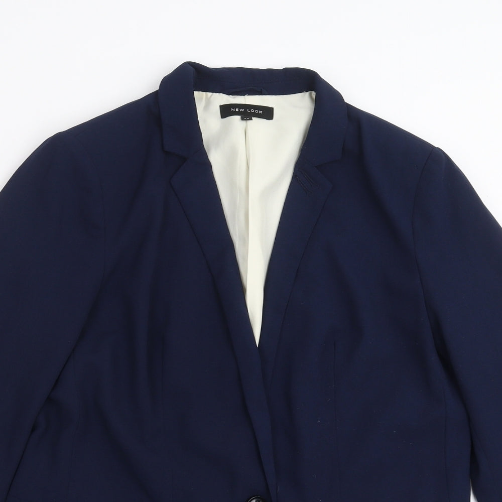 New Look Womens Blue   Jacket Suit Jacket Size 12