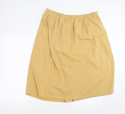 VOLONTE Womens Beige   A-Line Skirt Size 18