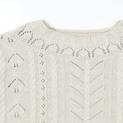 Cignal Womens Beige   Pullover Jumper Size L