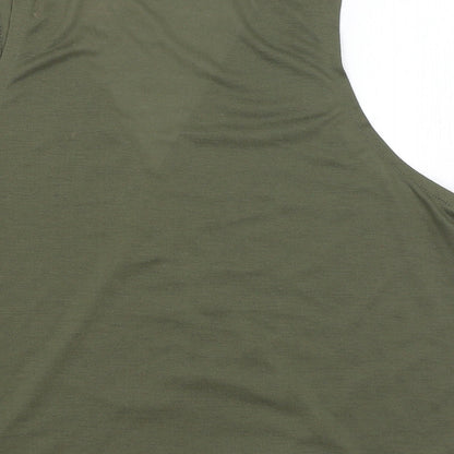 Womens UK Size 22 Simply Be Green Wrap Tank