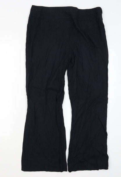 Womens UK Size 14 Collection Regular Fit  Blue Trousers