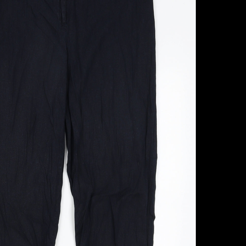 Womens UK Size 14 Collection Regular Fit  Blue Trousers