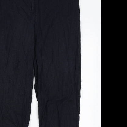 Womens UK Size 14 Collection Regular Fit  Blue Trousers