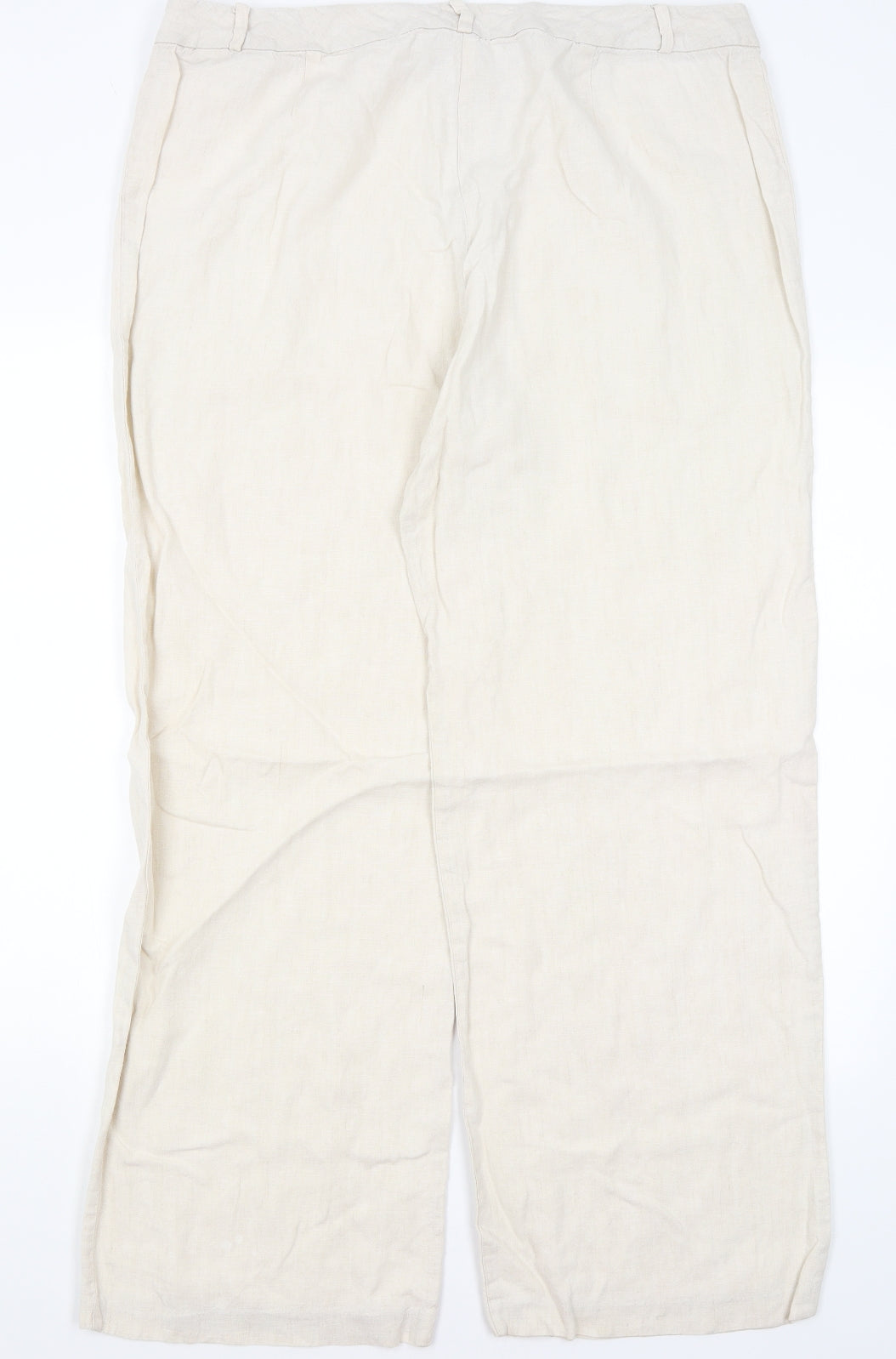 Womens UK Size 18 M&S Regular Fit  Beige Trousers