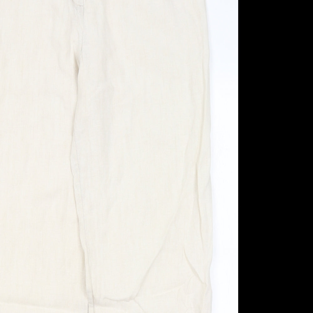 Womens UK Size 18 M&S Regular Fit  Beige Trousers