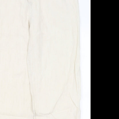 Womens UK Size 18 M&S Regular Fit  Beige Trousers