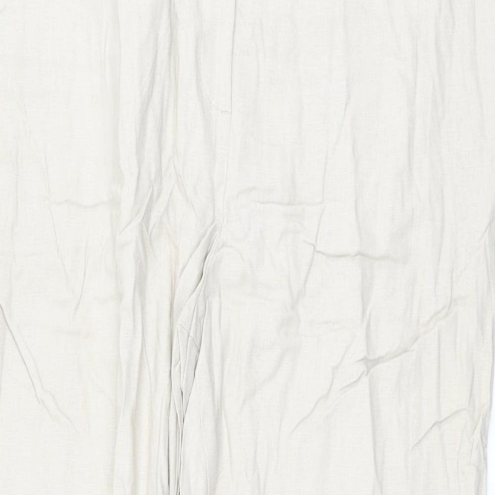 Womens UK Size 18 Marks and Spencer Regular Fit  Beige Trousers