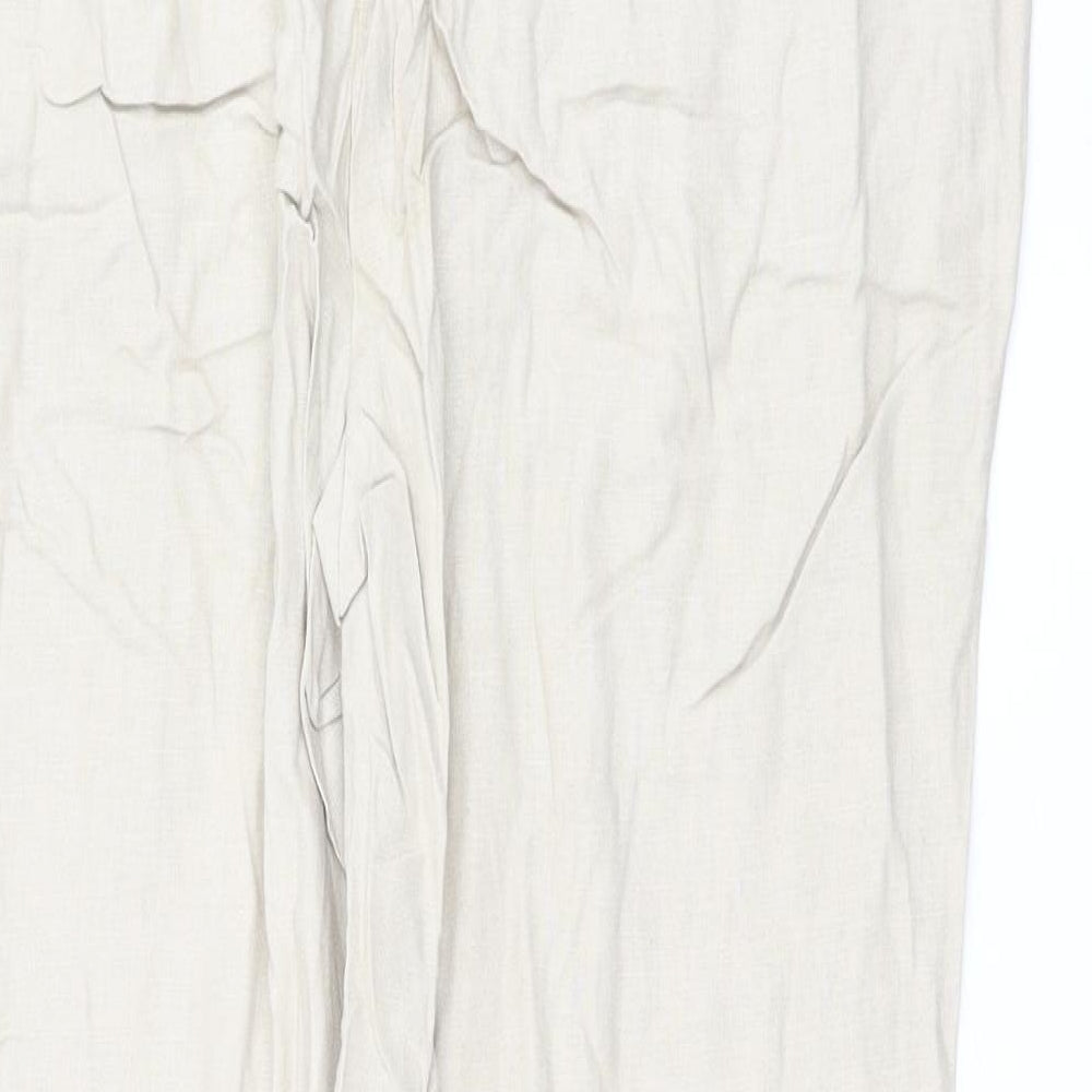 Womens UK Size 18 Marks and Spencer Regular Fit  Beige Trousers