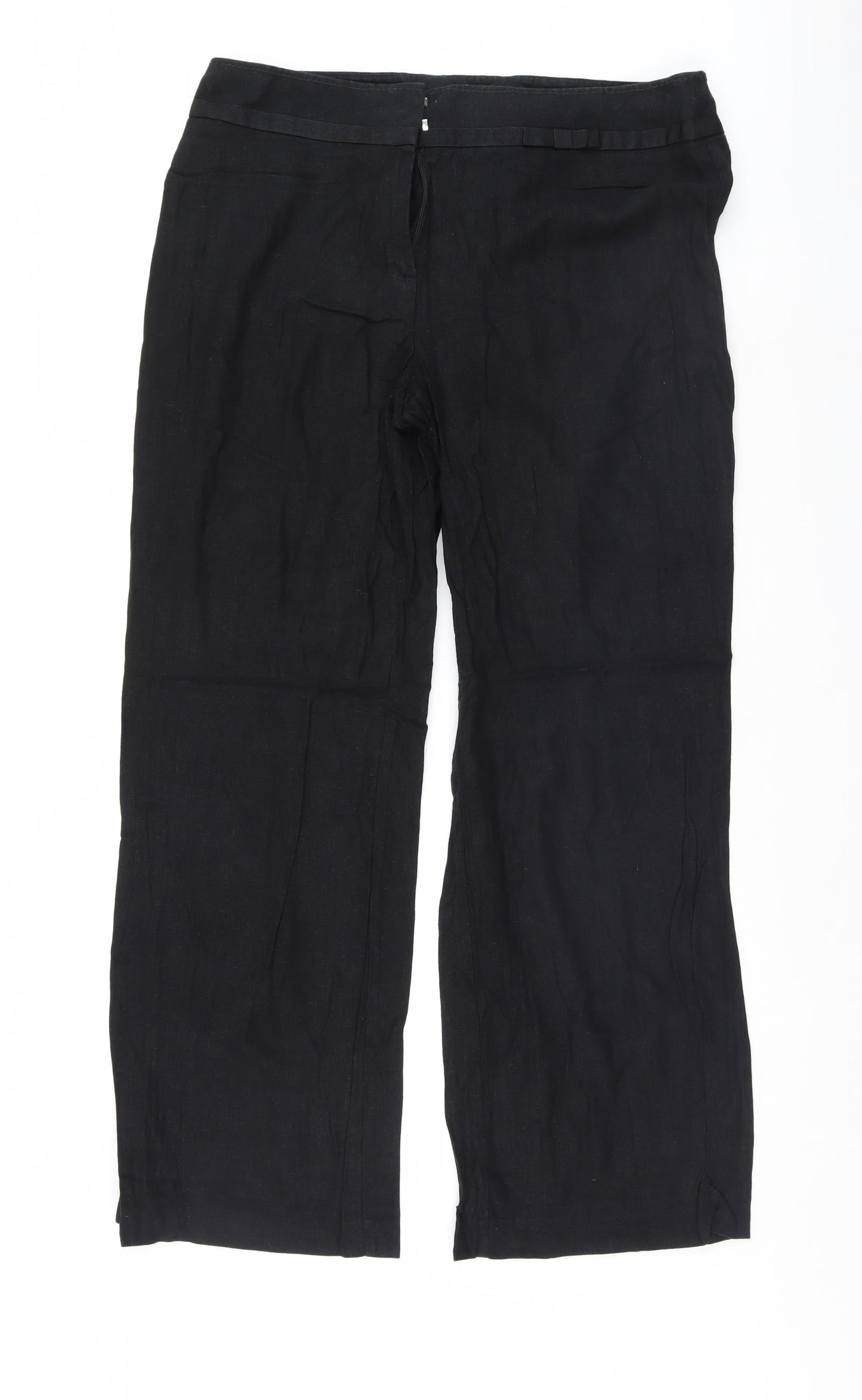Womens UK Size 14 Marks and Spencer Regular Fit Sweatpants Black Trousers