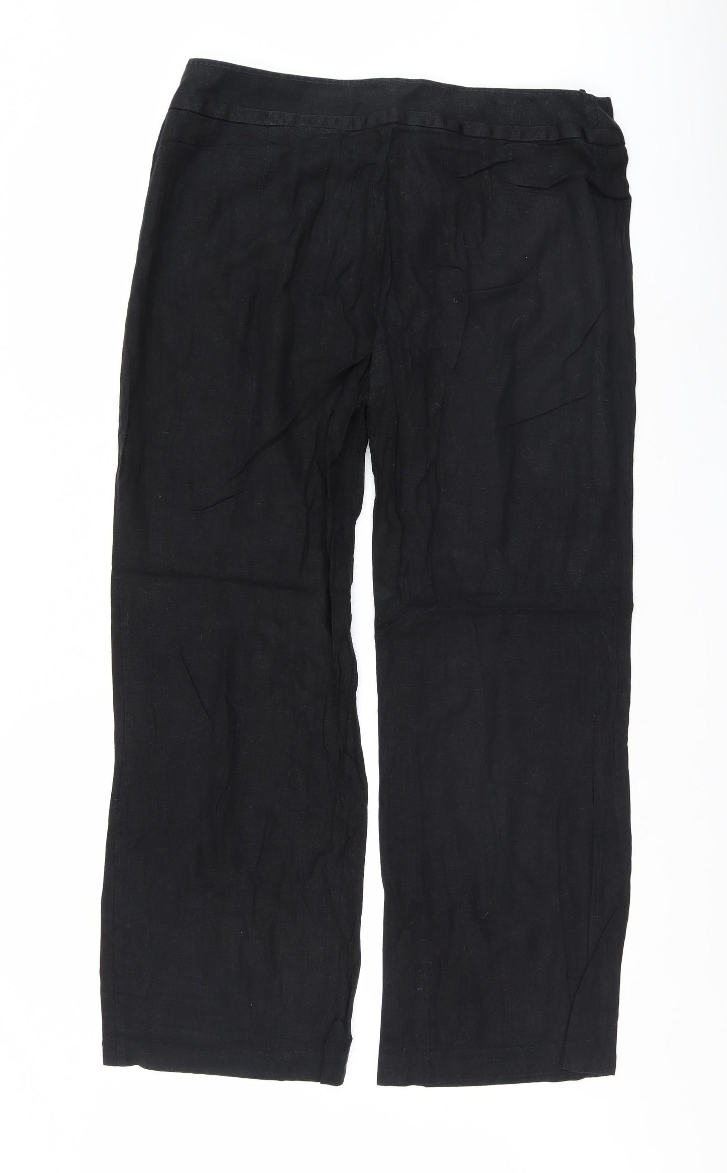 Womens UK Size 14 Marks and Spencer Regular Fit Sweatpants Black Trousers