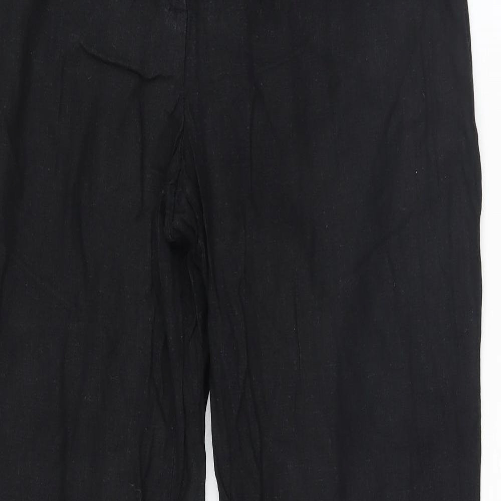 Womens UK Size 14 Marks and Spencer Regular Fit Sweatpants Black Trousers