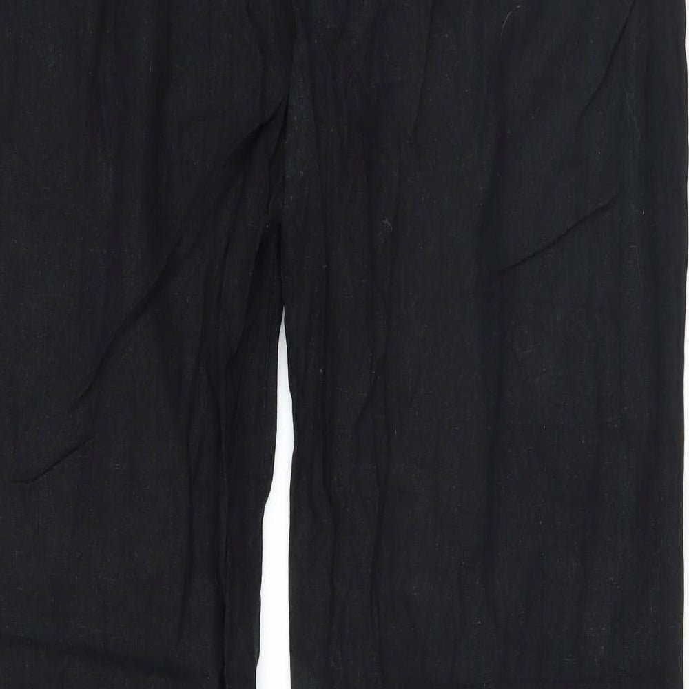Womens UK Size 14 Marks and Spencer Regular Fit Sweatpants Black Trousers