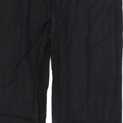 Womens UK Size 14 Marks and Spencer Regular Fit Sweatpants Black Trousers