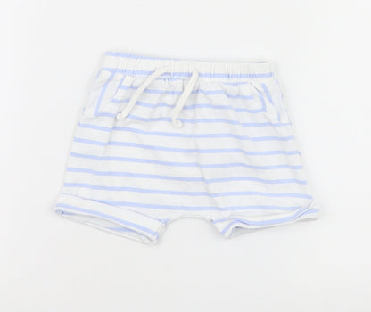 Matalan Baby Multicoloured Striped  Cropped Trousers Size 3-6 Months
