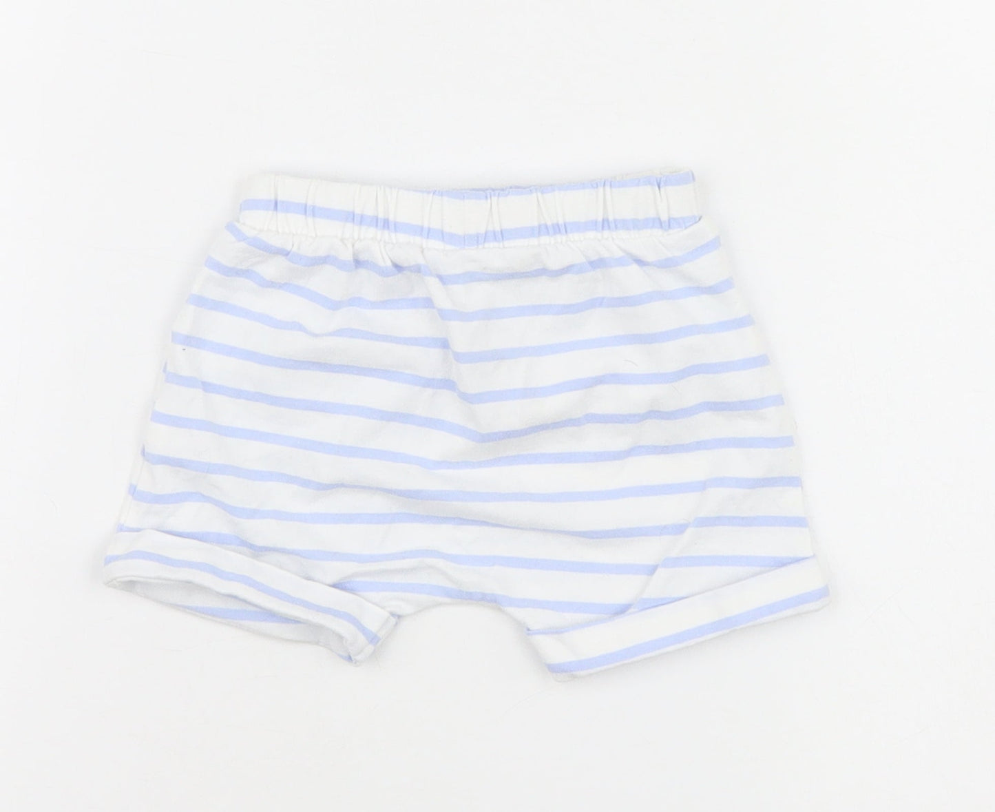 Matalan Baby Multicoloured Striped  Cropped Trousers Size 3-6 Months