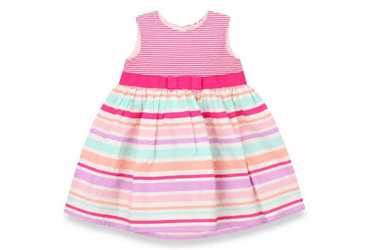 George Girls Ivory Striped  Tank Dress  Size 3-6 Months