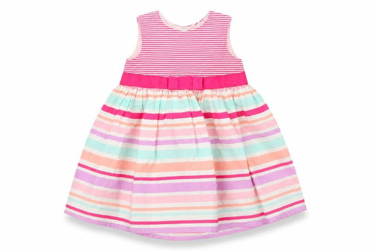 George Girls Ivory Striped  Tank Dress  Size 3-6 Months