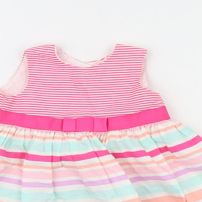 George Girls Ivory Striped  Tank Dress  Size 3-6 Months