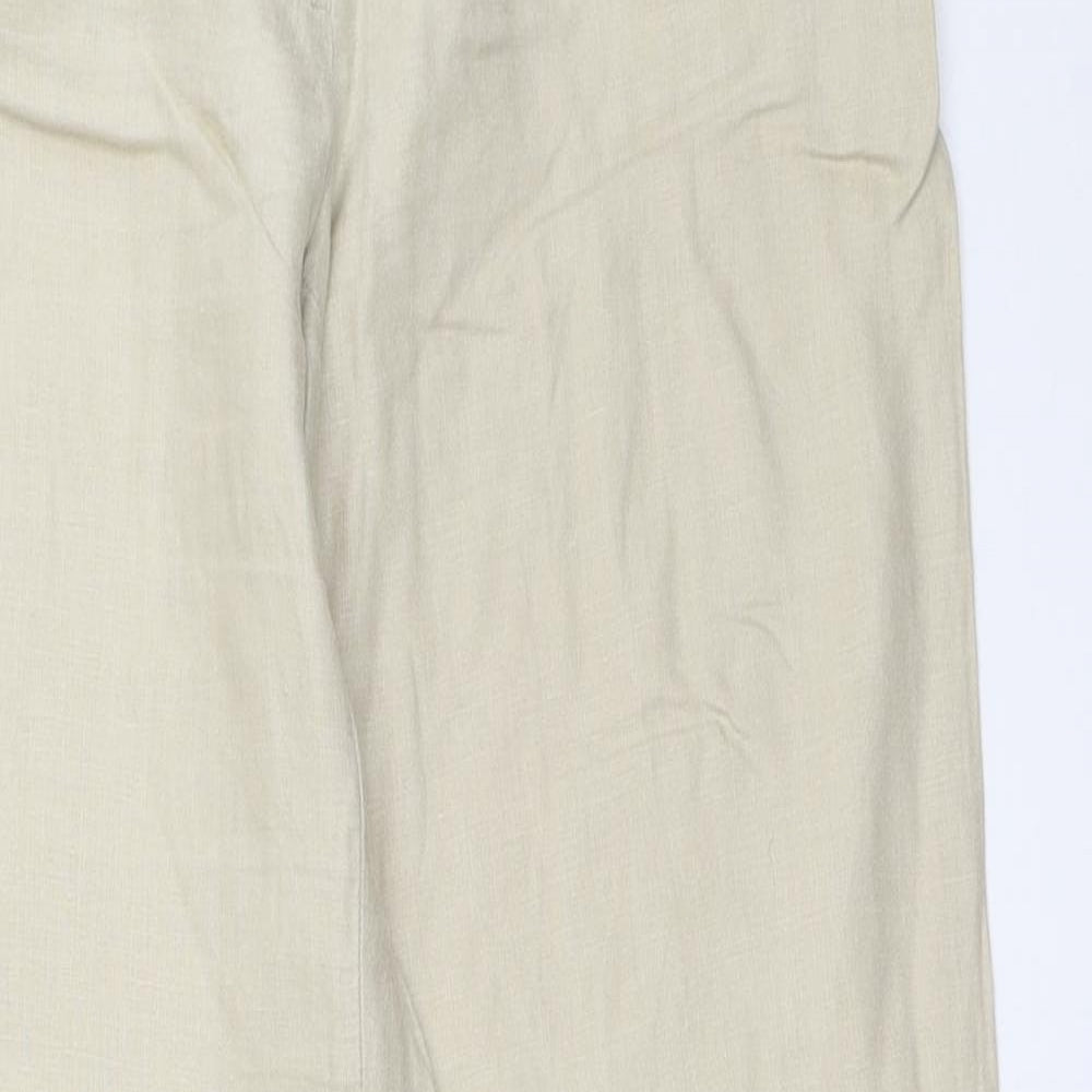 Womens UK Size 36 H&M Regular Fit  Beige Trousers