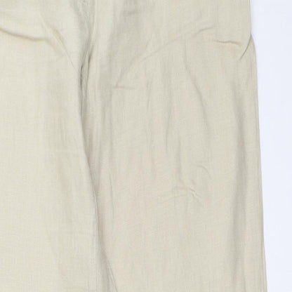 Womens UK Size 36 H&M Regular Fit  Beige Trousers
