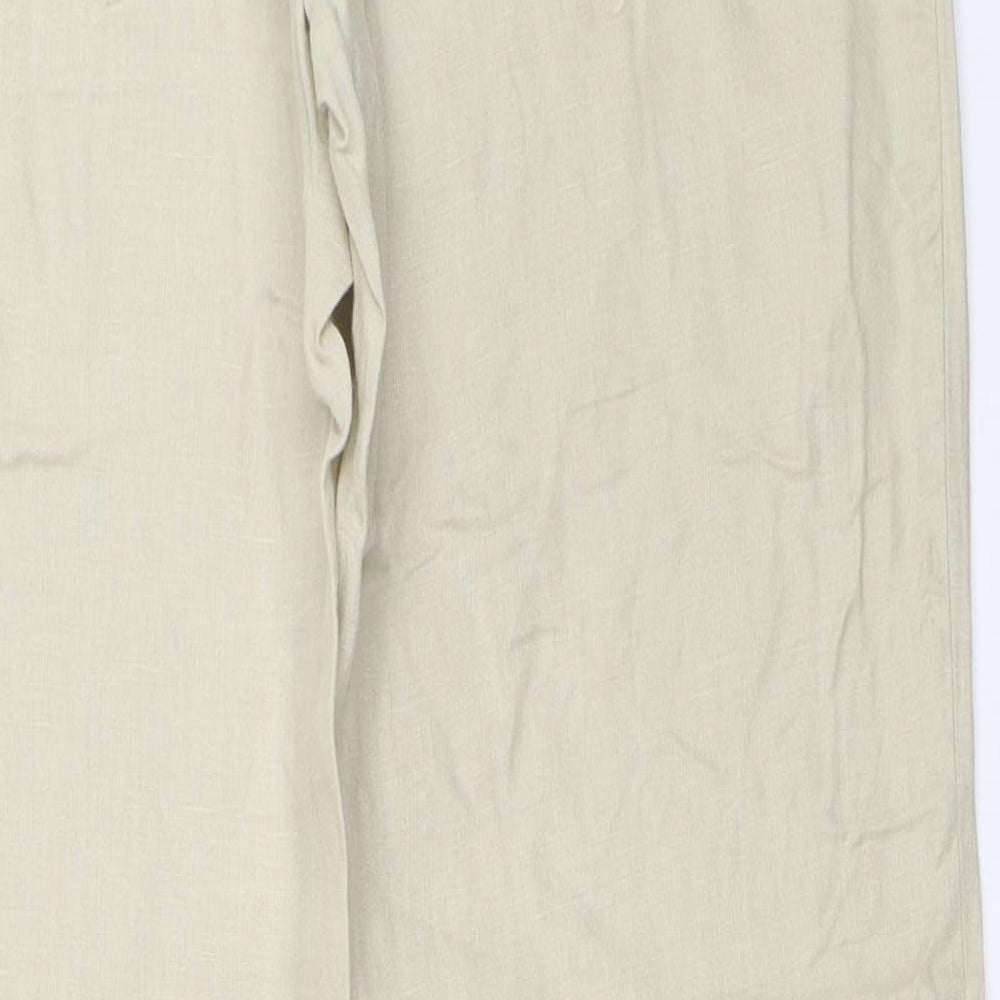Womens UK Size 36 H&M Regular Fit  Beige Trousers