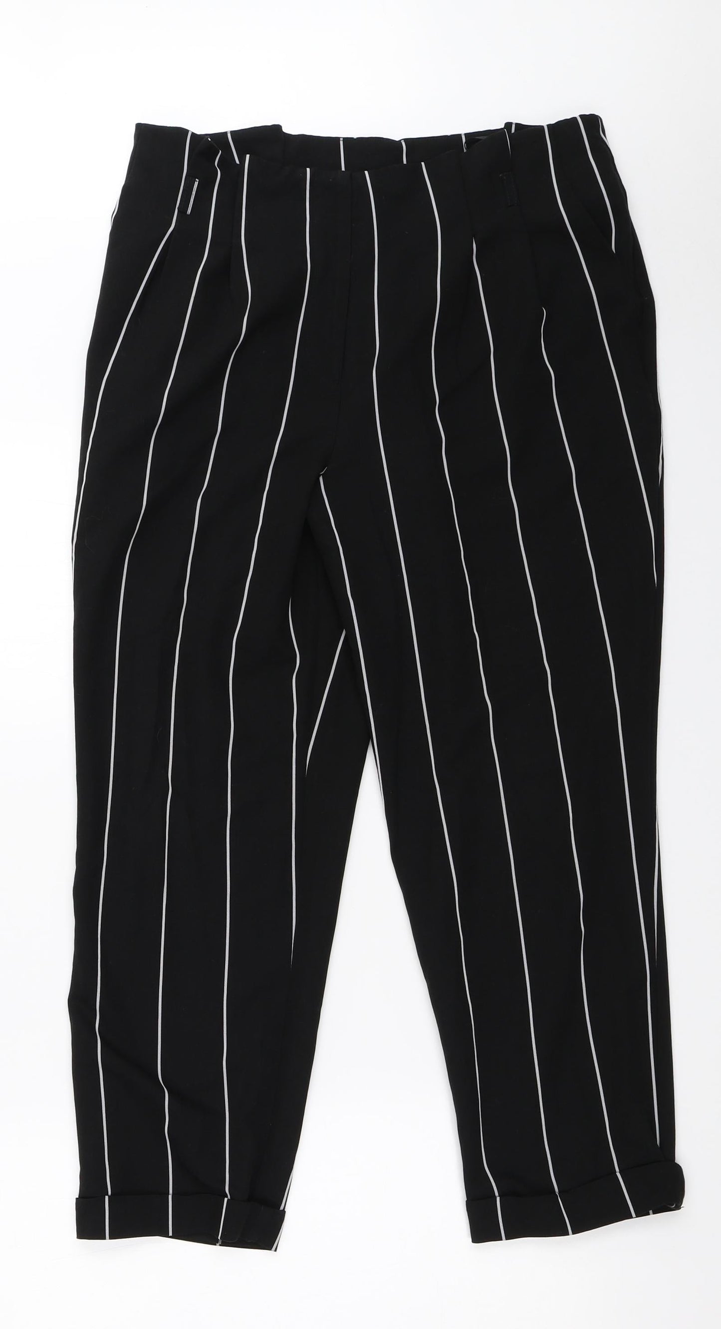 Womens UK Size 12 Miss Selfridge Regular Fit  Black Trousers