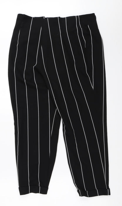 Womens UK Size 12 Miss Selfridge Regular Fit  Black Trousers