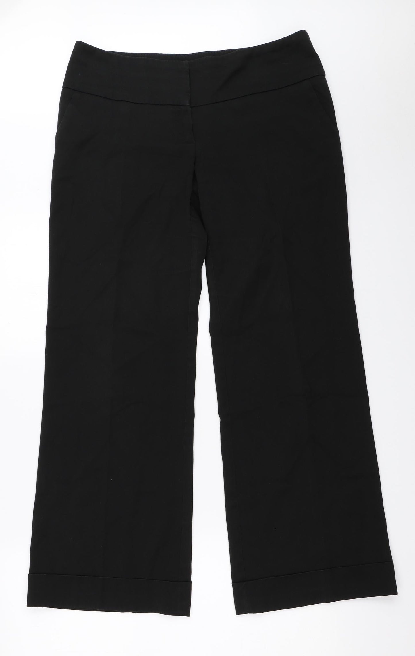 Warehouse Womens Black   Trousers  Size 12 L30 in