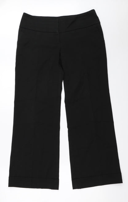 Warehouse Womens Black   Trousers  Size 12 L30 in