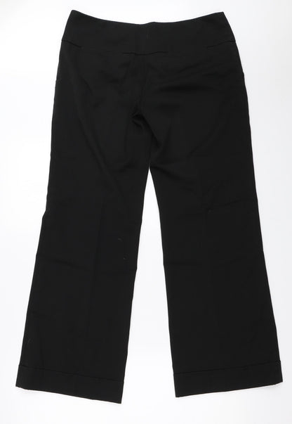 Warehouse Womens Black   Trousers  Size 12 L30 in