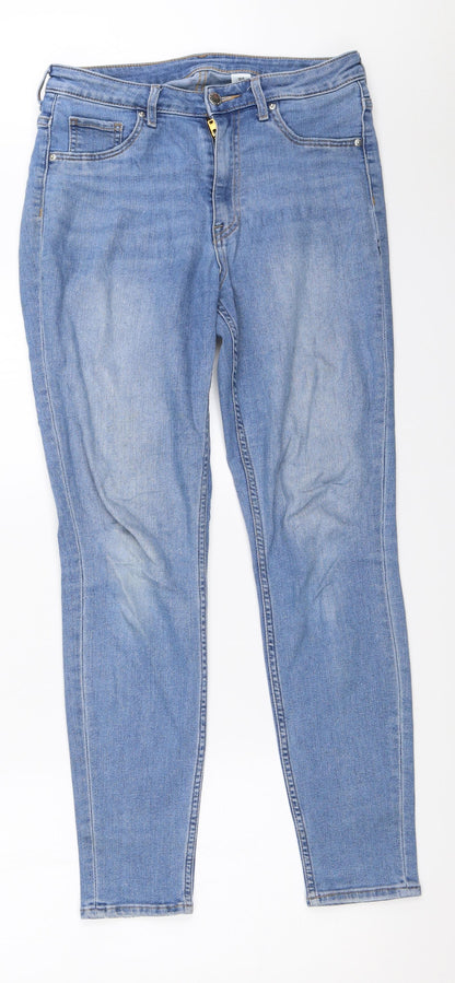 Womens UK Size 38 H&M Regular Fit Skinny Blue Jeans