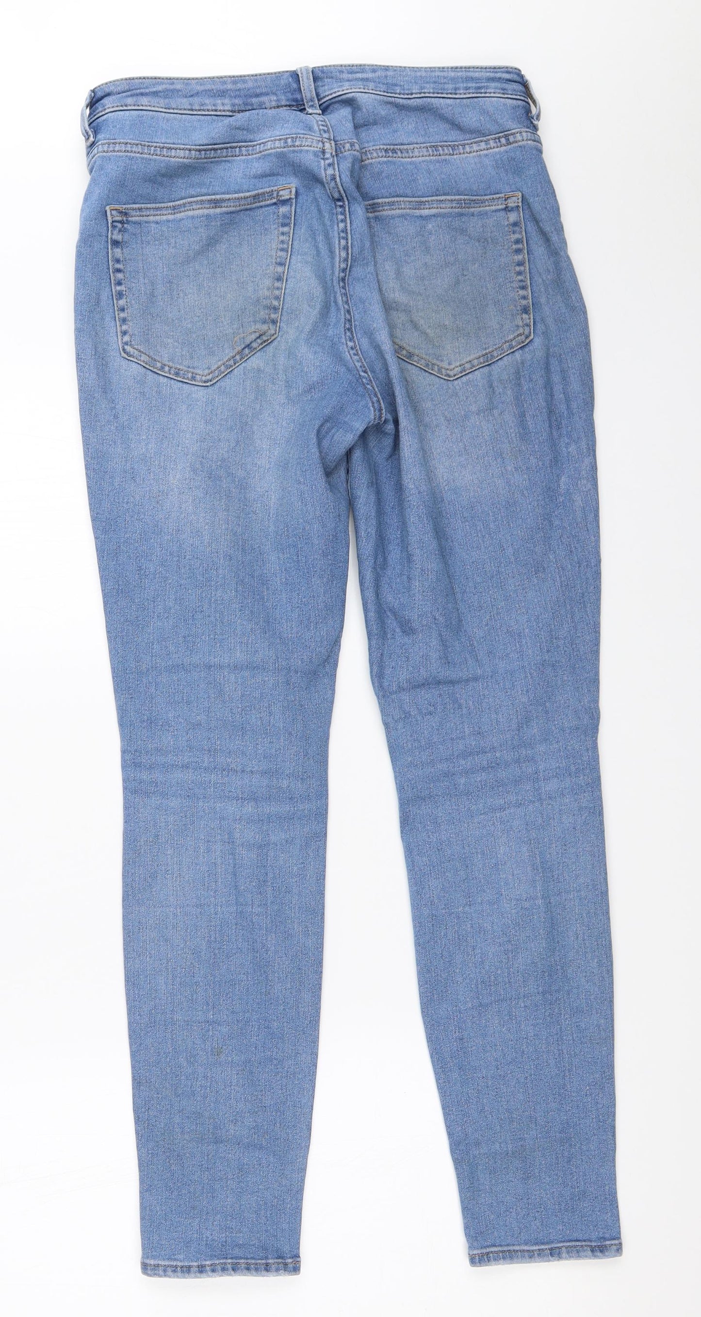 Womens UK Size 38 H&M Regular Fit Skinny Blue Jeans