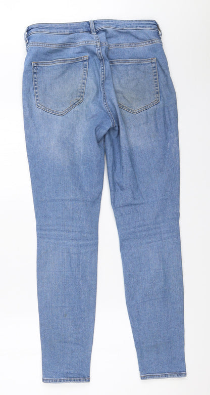 Womens UK Size 38 H&M Regular Fit Skinny Blue Jeans