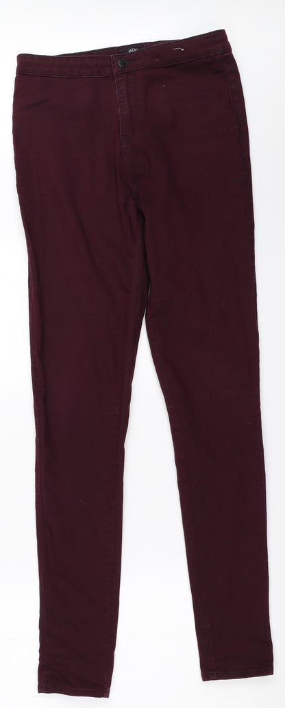 F&F Womens Purple   Skinny Jeans Size 10 L32 in