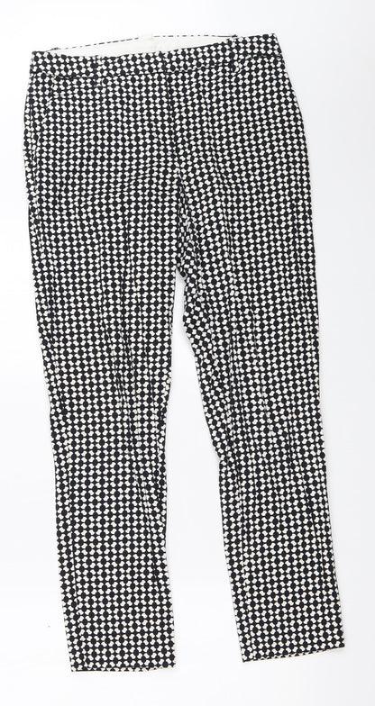 Womens UK Size 36 H&M Regular Fit Capri Black Trousers